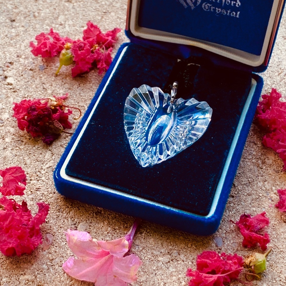 ❌SOLD❌ Waterford Crystal Heart Pendant Necklace